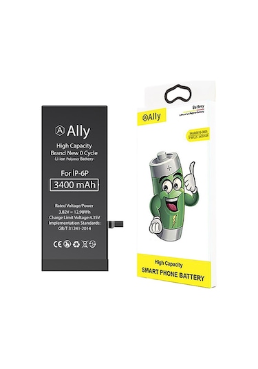 Ally Apple Uyumlu iPhone 6 Plus 3400 mAh Yüksek Kapasiteli Pil Batarya