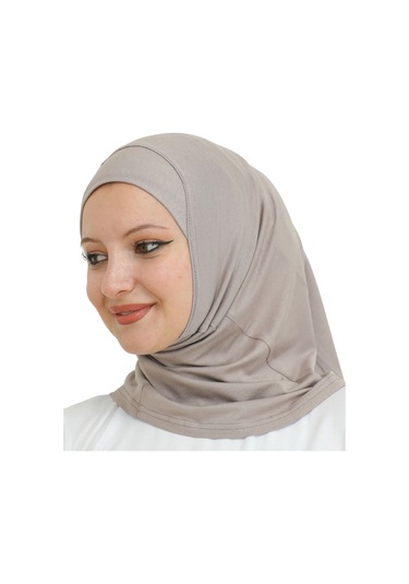 Spor Başörtüsü Kadın Hazır Giyim Türban Viskon Eşarp Şal - Açık Vizon Açık Vizon