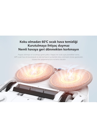 Lydsto W2 Lite 8000 Pa Sterilizasyonlu Su & Toz Toplama Üniteli Akıllı Robot Süpürge