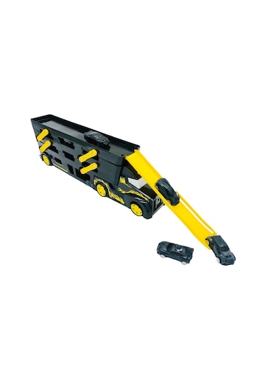 Ethem Oyuncak Siyah 3 Katlı Taşıyıcı Tır 628-3, 4 Arabalı 3 Katlı Taşıyıcı Tır