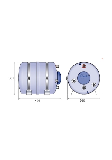 Quick Nautic Boiler. B3 Serisi. 30Lt 220V