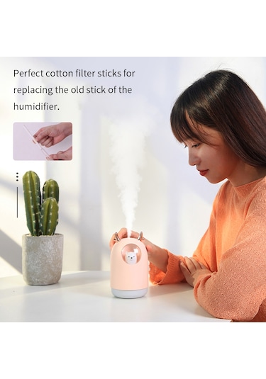 Honmex Nemlendirici Pamuk Filtre Çubuğu, 175x10mm, Su Absorpsiyonu İyidir, 6 Adet, Yüksek Dayanıklılık, Tamamı Nemlendirici İçin Uyumlu