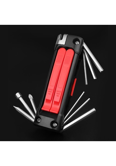 Samdoo Bisiklet Bakım Aleti Çok Fonksiyonlu 25 Araç Seti Dışarıda Taşınabilir Folding Montaj Çelik Bisiklet Tamiri Gereci Çok Renkli