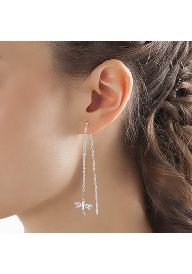 Argentum Concept - Yusufçuklu Gümüş Zincir Küpe N11.14561