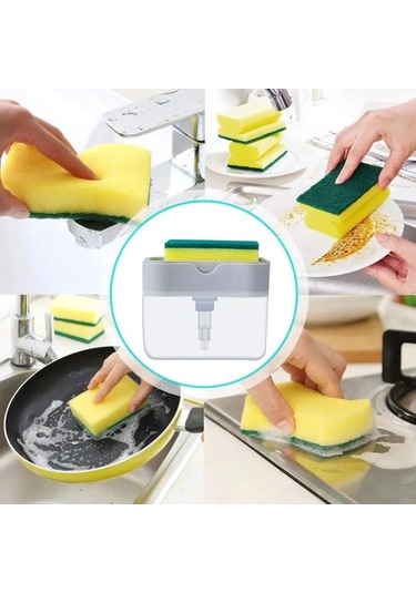 10 Adet-mutfak Bulaşık Deterjanı Toplayıcı Kalınlaşmış Kedi Pençe Sünger Ovma Bulaşık Yıkama Fırçası Renkli Temizleme Fırçası