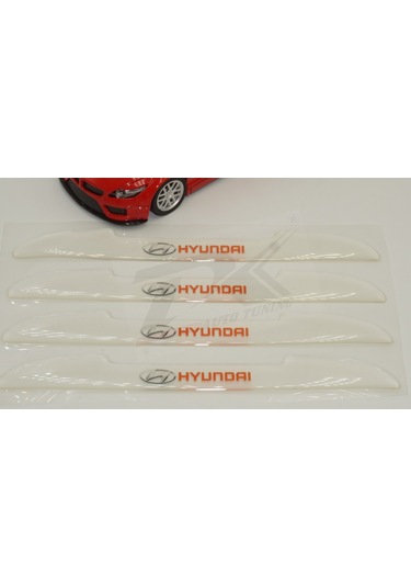 Hyundai Logo Kapı Kenarı Koruma Şeffaf Kauçuk 3M Band New Style