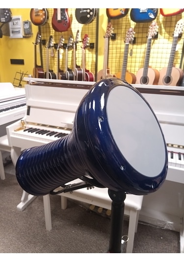 Darbuka Döküm Kaliteli Mavi - Akort Ayarlı Taşıma Çantası +metod