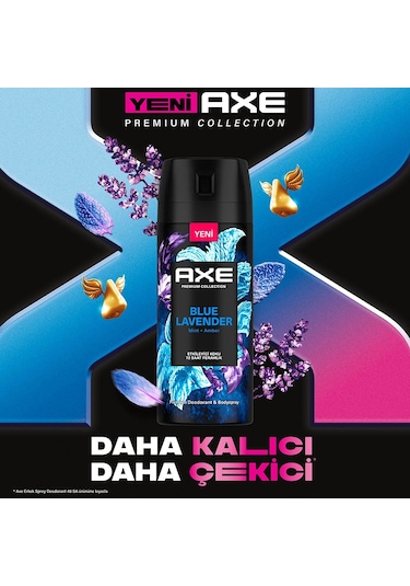 Axe Blue Lavender Erkek Sprey Deodorant 3 x 150 ML