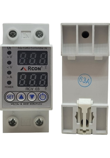 Rcon Rcv03 Akım Ve Voltaj Korumalı Monofaze 63a Sigorta