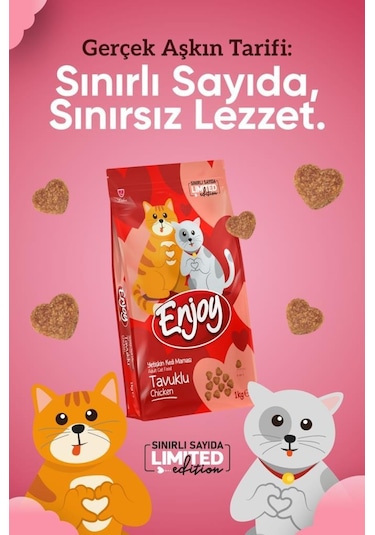 Enjoy Tavuklu Yetişkin Kedi Maması 4 x 1 KG