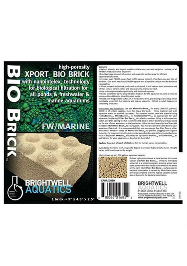 Brightwell Aquatics Xport Bio Dimpled Brick
