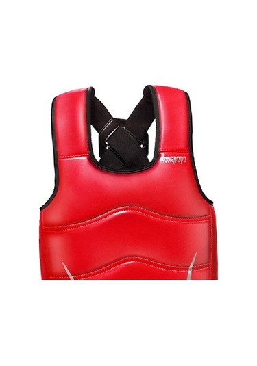 Pazly Suntek Karate Göğüs Koruyucu Elastik Boks Spor S Model Kırmızı Kırmızı