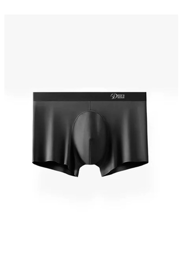 Ece's Design Boxer Dikisiz Buz İpek 3 Parça 1010 Siyah-lacivert-koyu Gri