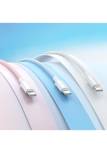 Borofone Bx117 1m 3a Usb Tip-c Kaynağı Şarj Veri Kablosu Beyaz