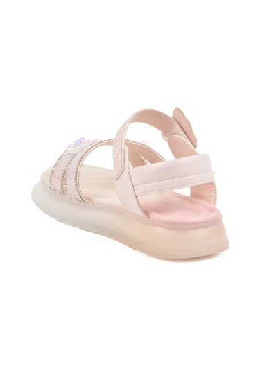 Pembe Cırtlı Taş İşlemli Kız Çocuk Sandalet 25y600 F Pembe Pembe Cırtlı Taş İşlemli Kız Çocuk Sandalet 25y600 F Pembe