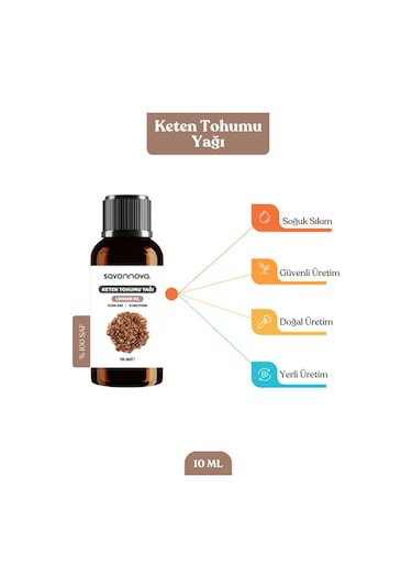 Savonnova Keten Tohumu Yağı 10 ML
