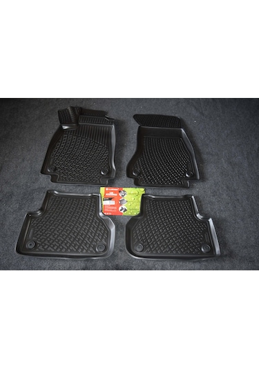 Audi A4 B9 Sd L.Locker 3D Havuzlu Paspas Siyah