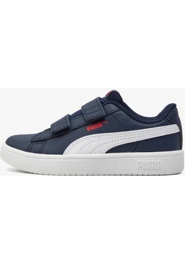 Puma 39425301 Rıckıe Classıc V Ps Navy Whıte Red Çocuk Sneaker Lacivert