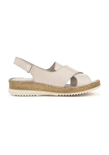 Ziya, Kadın Hakiki Deri Sandalet 1511051z036 Gri 1511051z036 011 Gri