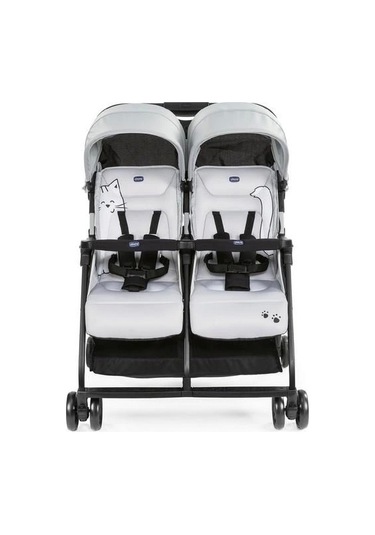 Chicco Ohlala Twin İkiz Bebek Arabası Silver Silver