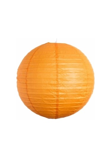 Dekoratif Çin Feneri Kağıt Lamba - Turuncu Renkli