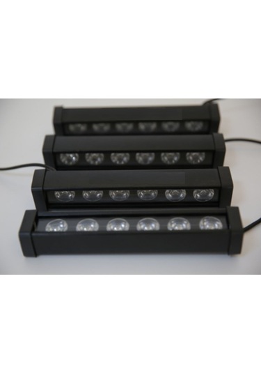 Led Lamba Ledli Panjur Içi Çakar 4x6 Kırmızı-beyaz