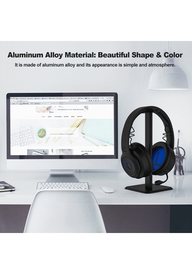 Yunboo Alaşımlı Kulaklık Askısı - Sökülebilir, Dengeli Ve Dayanıklı Masaüstü Stand