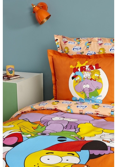 Karaca Home X Kral Şakir Süper Ekip Tek Kişilik Nevresim Takımı 200.22.14.0390