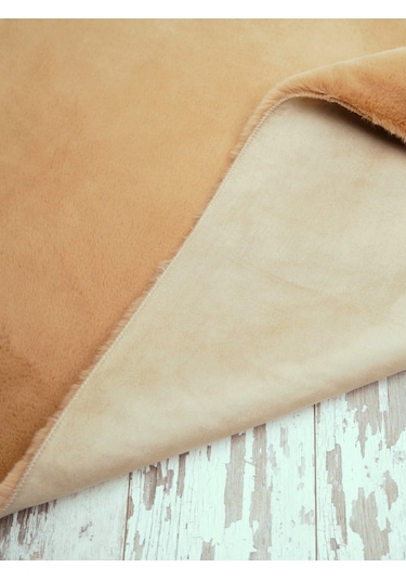 Tappeto Re x  Tavşanı Post Halı Camel (22 mm Tüy)-80 x 150