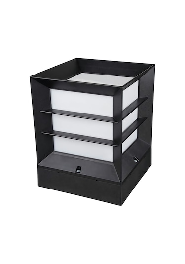 Zerpa Izgara Küp Set Üstü Bahçe Ayd. Arm.- Siyah- IP54-ZRF-13351