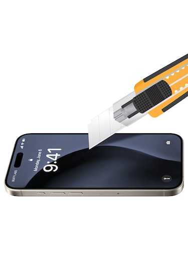 Buff Apple Uyumlu   iPhone 16 Pro 5d Easyfit 2 Adet Ekran Koruyucu
