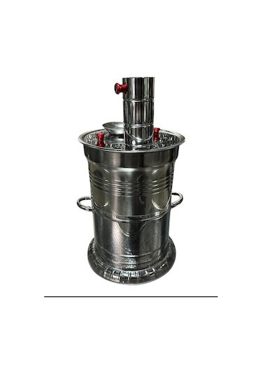 Odunlu Tek Musluklu Çelik Semaver 5 Lt -126
