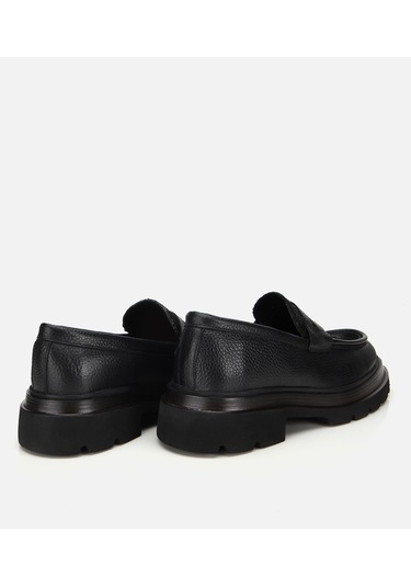 Hotiç Erkek Deri Siyah Kırçıllı Yüksek Tabanlı Klasik Loafer 02ayh312340a100 02ayh312340a100 Siyah