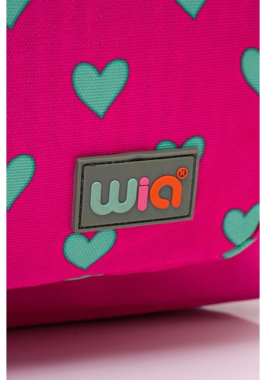 Wia Kids Kalp Desenli 4 Bölmeli İlkokul Çantası Pembe