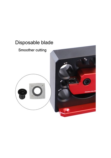 Sones Ruıtool 8 Adet / Set Ayarlanabilir 8 Delikli Matkap Yuvarlama Ağaç İşleme Kendin Yap Aletleri, Renk: Gümüş Ve Kırmızı