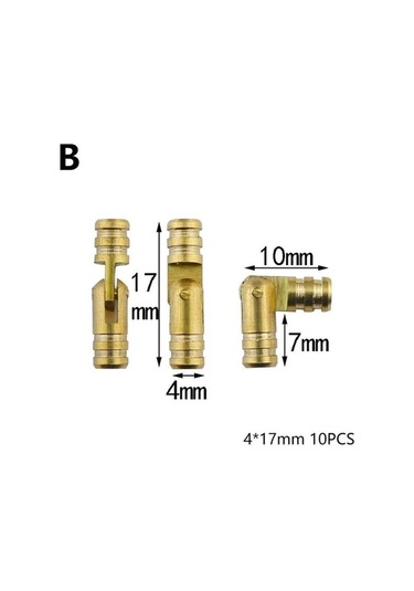10 Adet 1/2 Inç Gizli Menteşeler Pirinç Görünmez Ahşap Kasa Donanım Malzemeleri Küçük Kutu Varil Menteşe 4x17mm 4x17mm