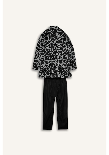 Defacto Regular Fıt Baskılı 3lü Burkini Mayo G8874ax26smbk27 Siyah-bk27