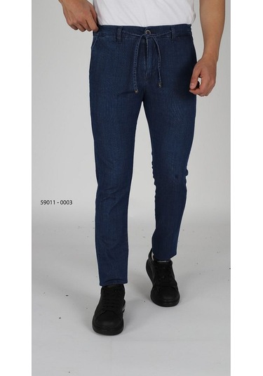 Erkek Jogger Beli Lastikli Pamuklu Slim Fit Pantolon 001