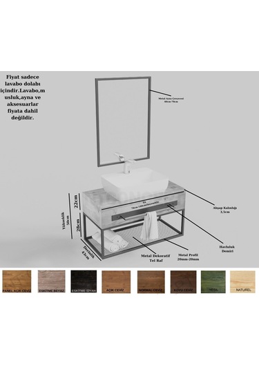 Ntconcept Doğal Ahşap Hilton Çok Renkli