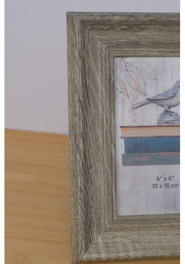 Digithome Dekoratif Mdf Resim Fotoğraf Çerçevesi 10x15 Gri Thn76078 C1-1-18