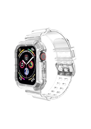 Microsonic iOS Uyumlu Watch Series 3 42Mm Kordon Transparent Şeffaf