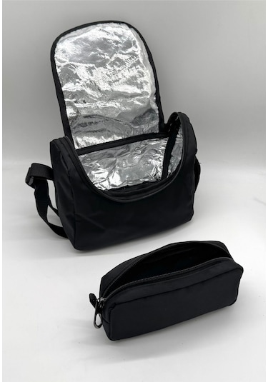 İlk Okul Çantası 3'lü Seti Unisex Çocuk İlkokul Çantası Bvt-8010 Siyah Siyah