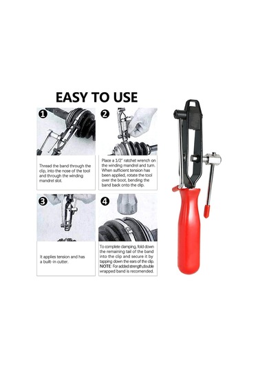 Xurunkeji Adet Cv Bot Kelepçe Pensesi Seti Ve 20 Adet Sıkma Bandı