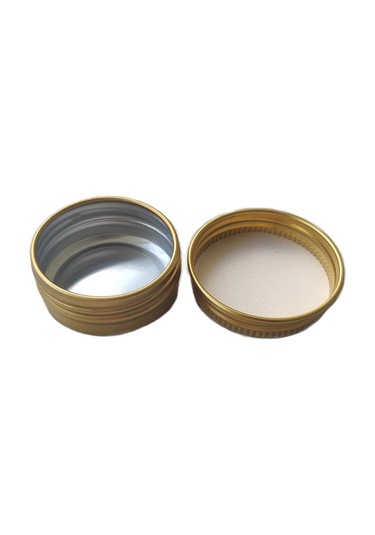 Suntek Dudak Için 24x 15ml Boş Teneke Kutular Vidalı Yuvarlak