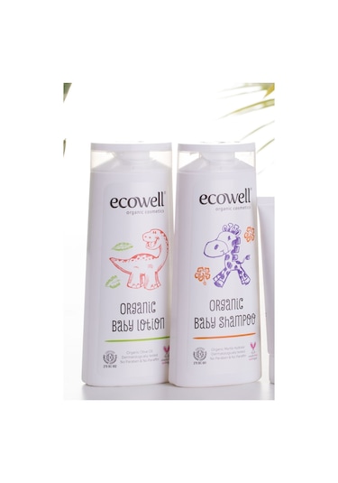 Ecowell Bebek Saç & Vücut Şampuanı + Nemlendirici Yüz & Vücut Losyonu 2 x 300 ML