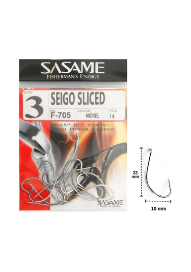 Sasame F-705 No:3 Seigo Sliced Olta İğnesi 14 Adet