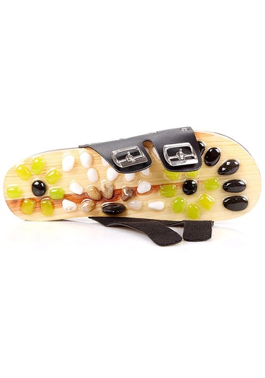 Dolıty Akupunktur Masaj Terlikleri Hediyeler Kaymaz 41'den-42'ye Siyah