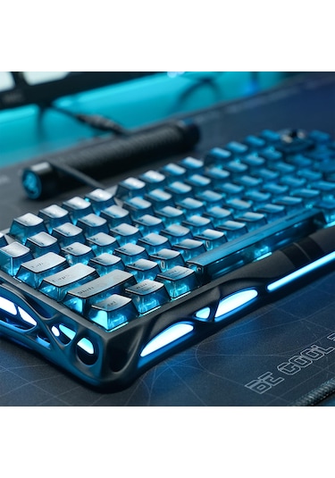 Gravastar Mercury V75 He Hall Effect Manyetik Switch Gaming Klavye, Hot-swappable, Rapid Trigger, 80