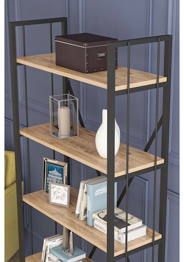 Wood House Eftelya Kitaplık Atlantik Çam