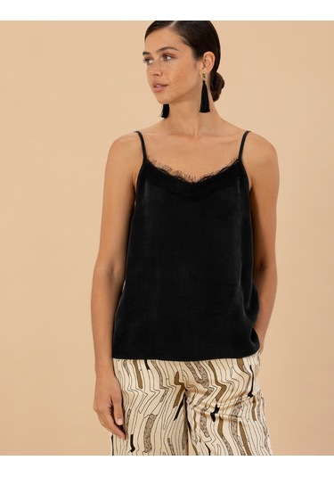 Pierre Cardin Kadın Siyah Kısa Kollu Bluz 50273132-vr046 Siyah